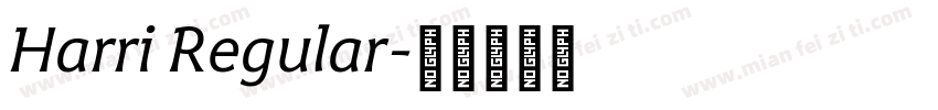 Harri Regular字体转换